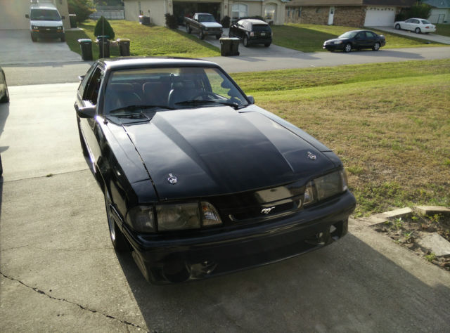 1992 Black Ford Mustang Hatchback