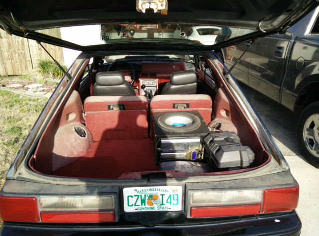 1992 Black Ford Mustang Hatchback