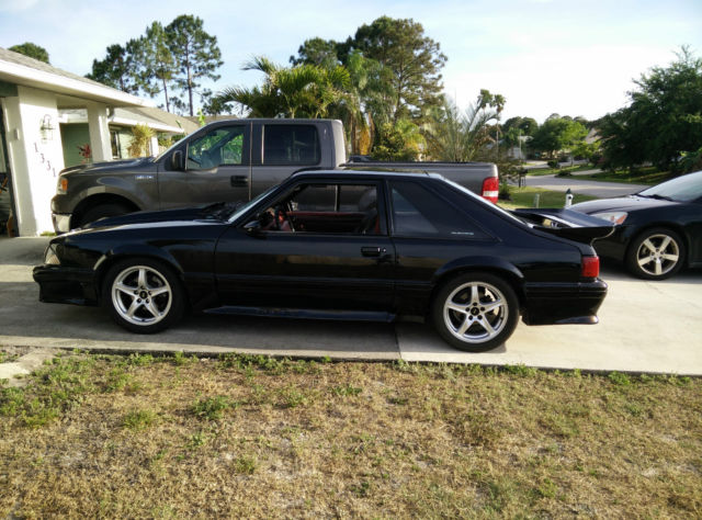 1992 Black Ford Mustang Hatchback