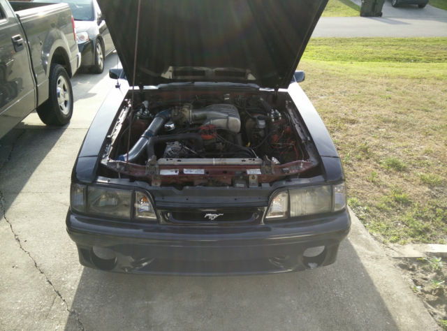 1992 Black Ford Mustang Hatchback