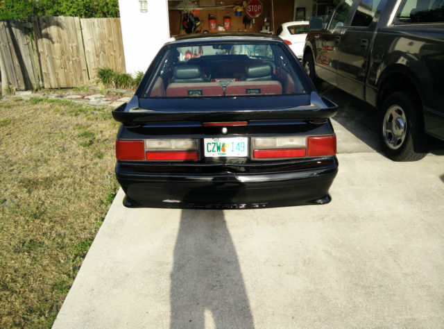 1992 Black Ford Mustang Hatchback