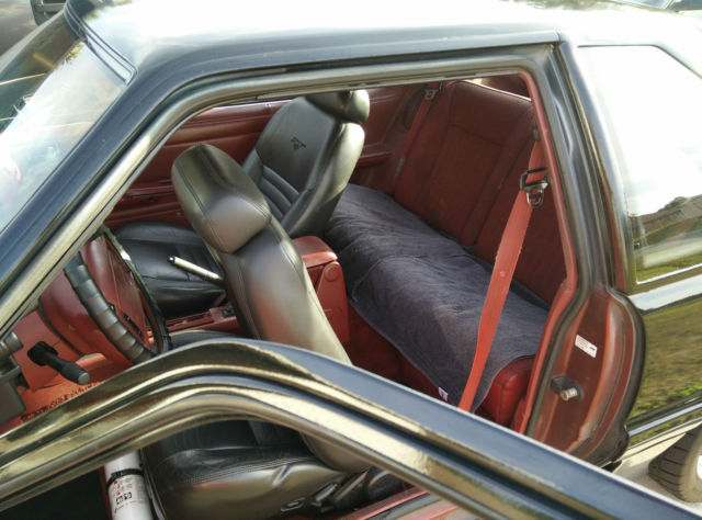 1992 Black Ford Mustang Hatchback