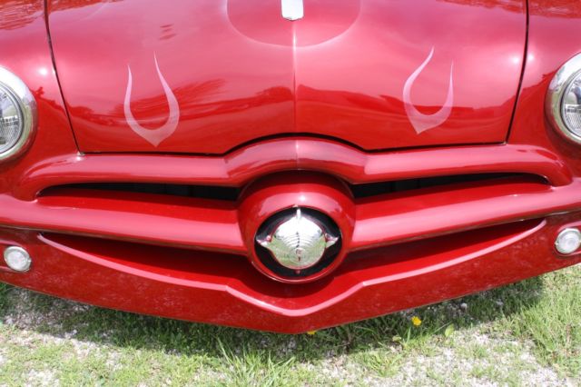 1950 Burgundy Ford Deluxe Coupe