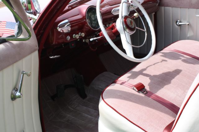 1950 Burgundy Ford Deluxe Coupe