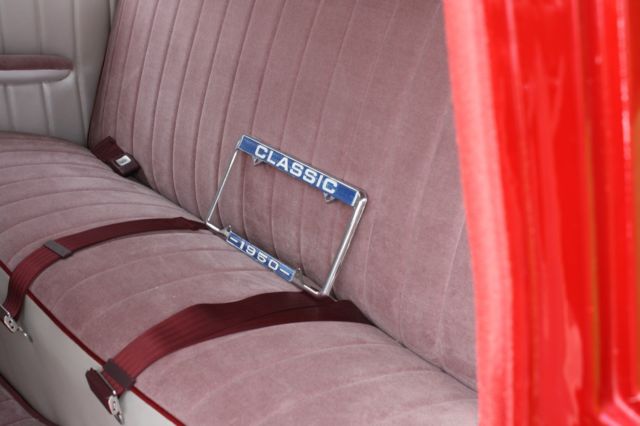 1950 Burgundy Ford Deluxe Coupe