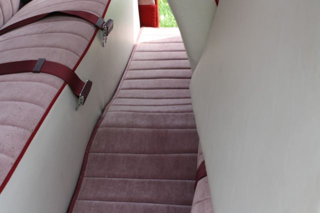 1950 Burgundy Ford Deluxe Coupe