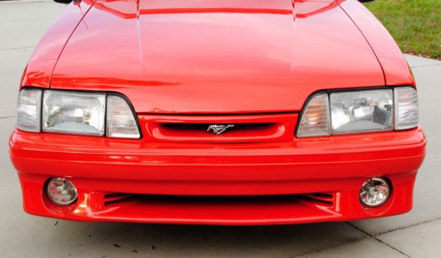 1993 Vibrant Red Ford Mustang Convertible