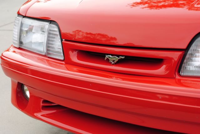 1993 Vibrant Red Ford Mustang Convertible