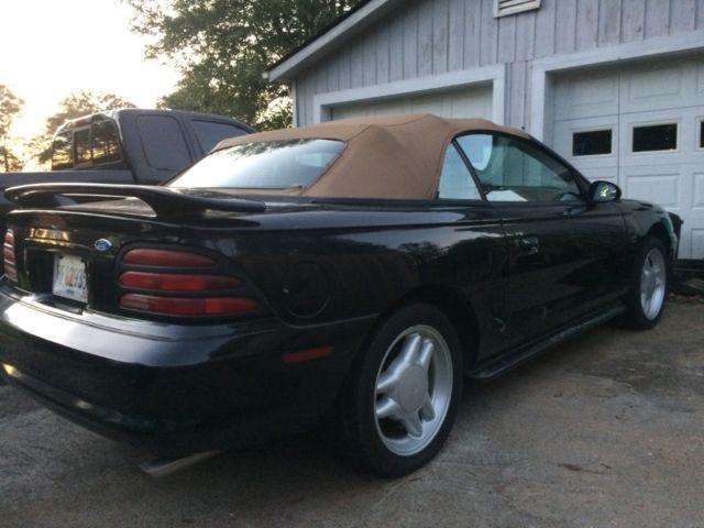 1994 Black Ford Mustang Convertible