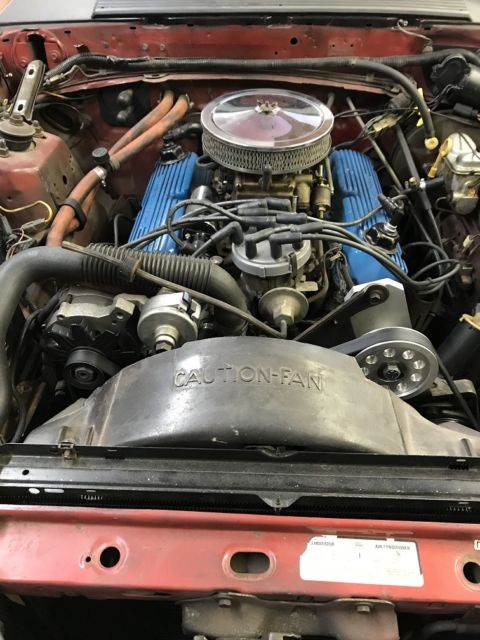 1983 Red Ford Mustang Convertible