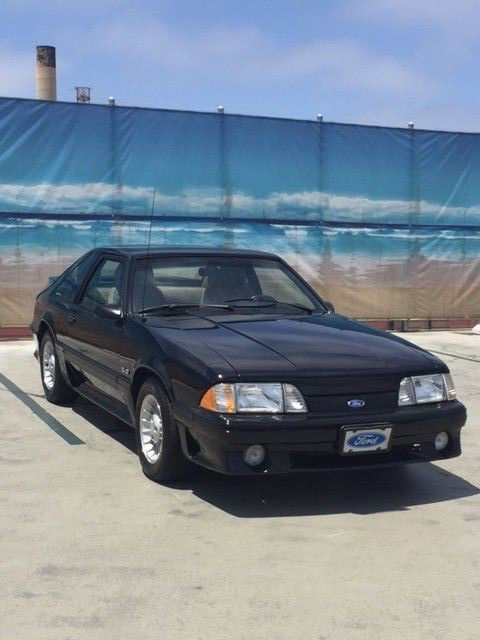 1989 Black Ford Mustang
