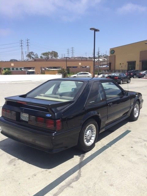 1989 Black Ford Mustang