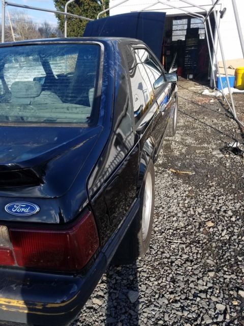 1988 Black Ford Mustang Coupe