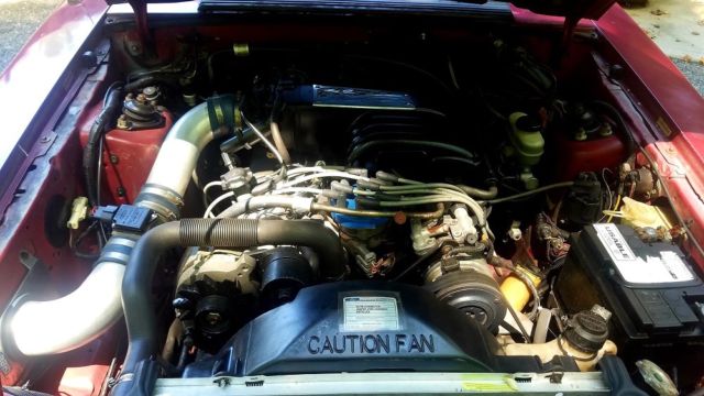 1991 Medium Red Ford Mustang Convertible