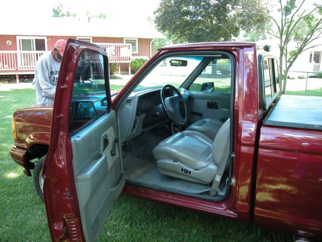 1991 Burgundy Ford Ranger Standard Cab Pickup