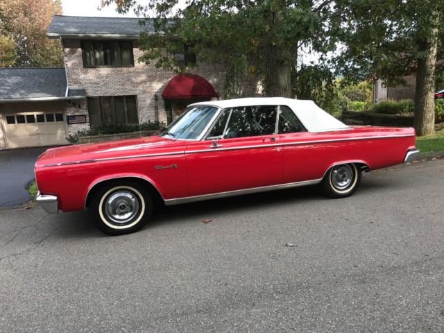 1965 Red Dodge Coronet Convertible