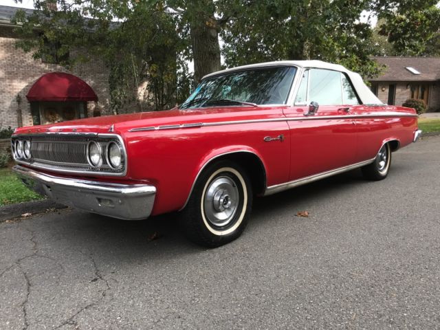 1965 Red Dodge Coronet Convertible
