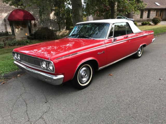 1965 Red Dodge Coronet Convertible