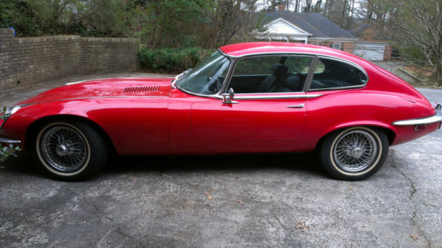 1971 Red Jaguar E-Type Coupe
