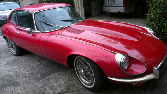 1971 Red Jaguar E-Type Coupe