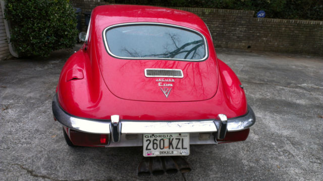 1971 Red Jaguar E-Type Coupe