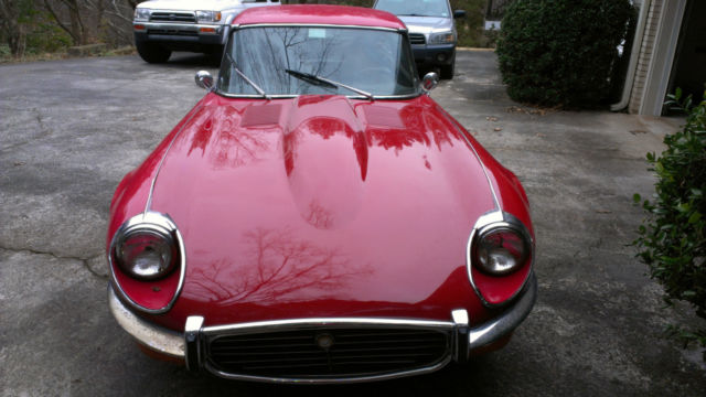 1971 Red Jaguar E-Type Coupe