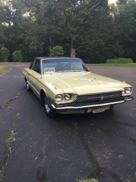 1966 Yellow Ford Thunderbird Coupe