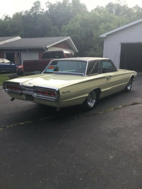 1966 Yellow Ford Thunderbird Coupe