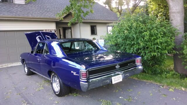 1967 Blue Chevrolet Chevelle Coupe
