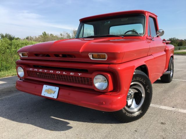 1966 RED Chevrolet C-10 PICKUP
