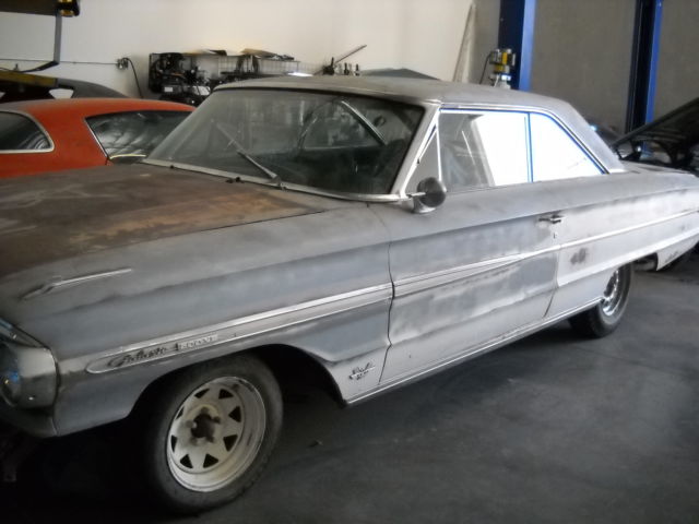 1964 White Ford Galaxie Fast Back