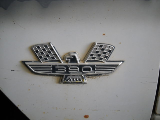 1964 White Ford Galaxie Fast Back