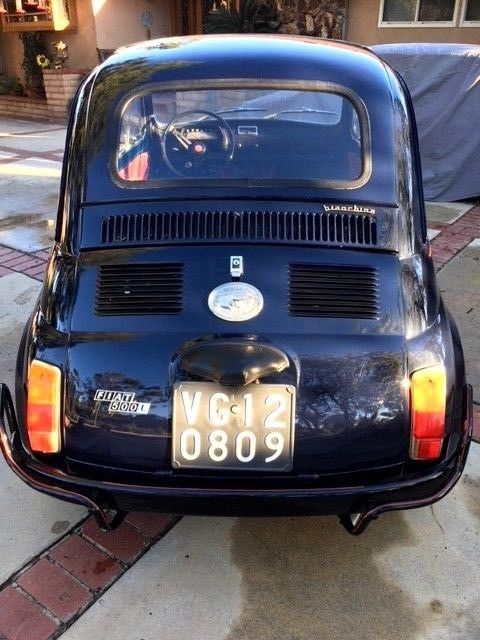 1971 midnight dark blue Fiat 500L Coupe
