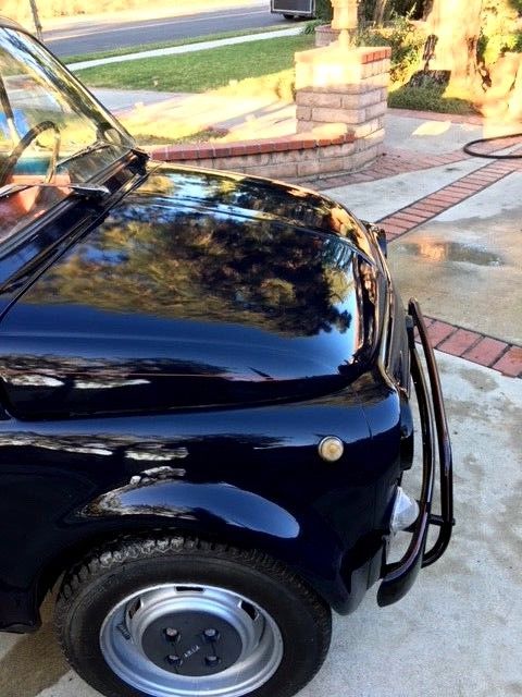 1971 midnight dark blue Fiat 500L Coupe