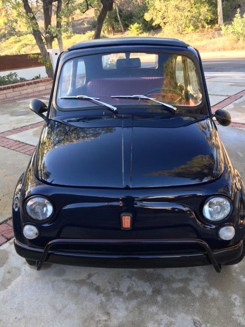 1971 midnight dark blue Fiat 500L Coupe