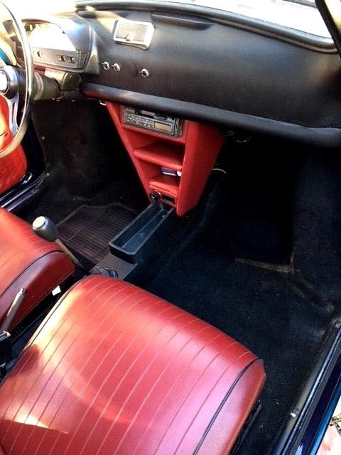 1971 midnight dark blue Fiat 500L Coupe