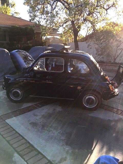 1971 midnight dark blue Fiat 500L Coupe