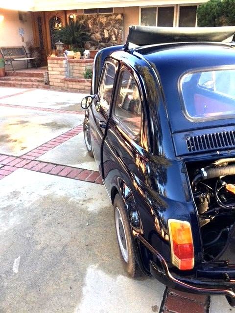 1971 midnight dark blue Fiat 500L Coupe