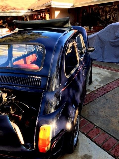 1971 midnight dark blue Fiat 500L Coupe
