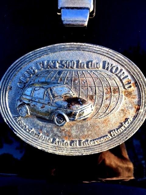 1971 midnight dark blue Fiat 500L Coupe