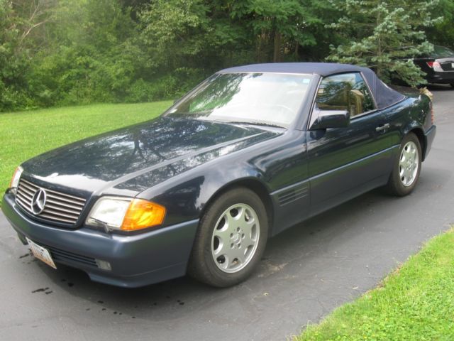 1992 Blue Mercedes-Benz 500-Series Convertible