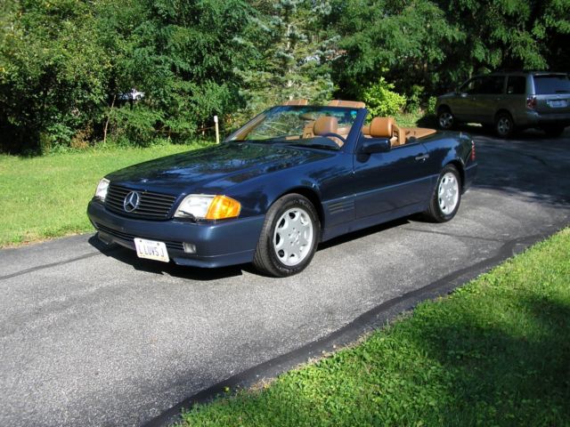 1992 Blue Mercedes-Benz 500-Series Convertible