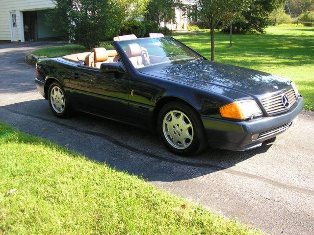 1992 Blue Mercedes-Benz 500-Series Convertible