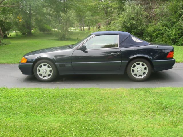1992 Blue Mercedes-Benz 500-Series Convertible