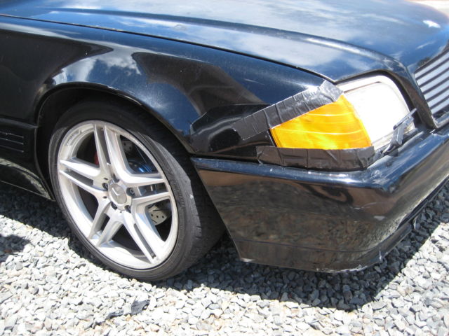 1992 Black Mercedes-Benz 500-Series Convertible