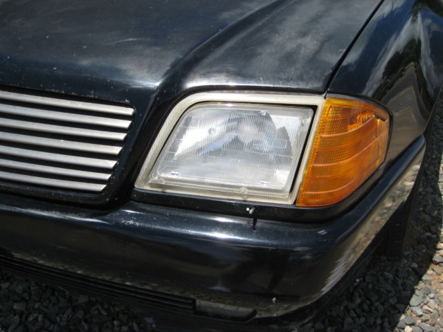 1992 Black Mercedes-Benz 500-Series Convertible