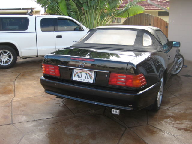 1992 Black Mercedes-Benz 500-Series Convertible