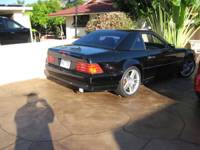 1992 Black Mercedes-Benz 500-Series Convertible