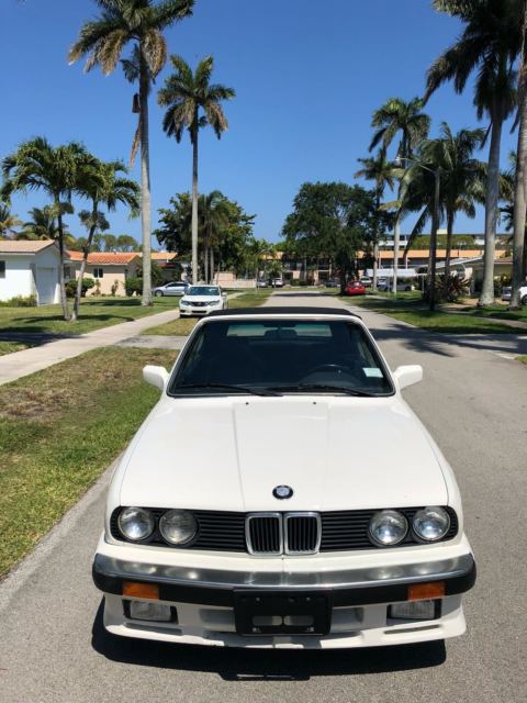 1987 White BMW 3-Series Convertible