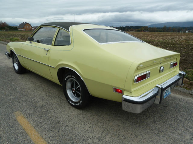 1977 Yellow Ford Maverick 2dr